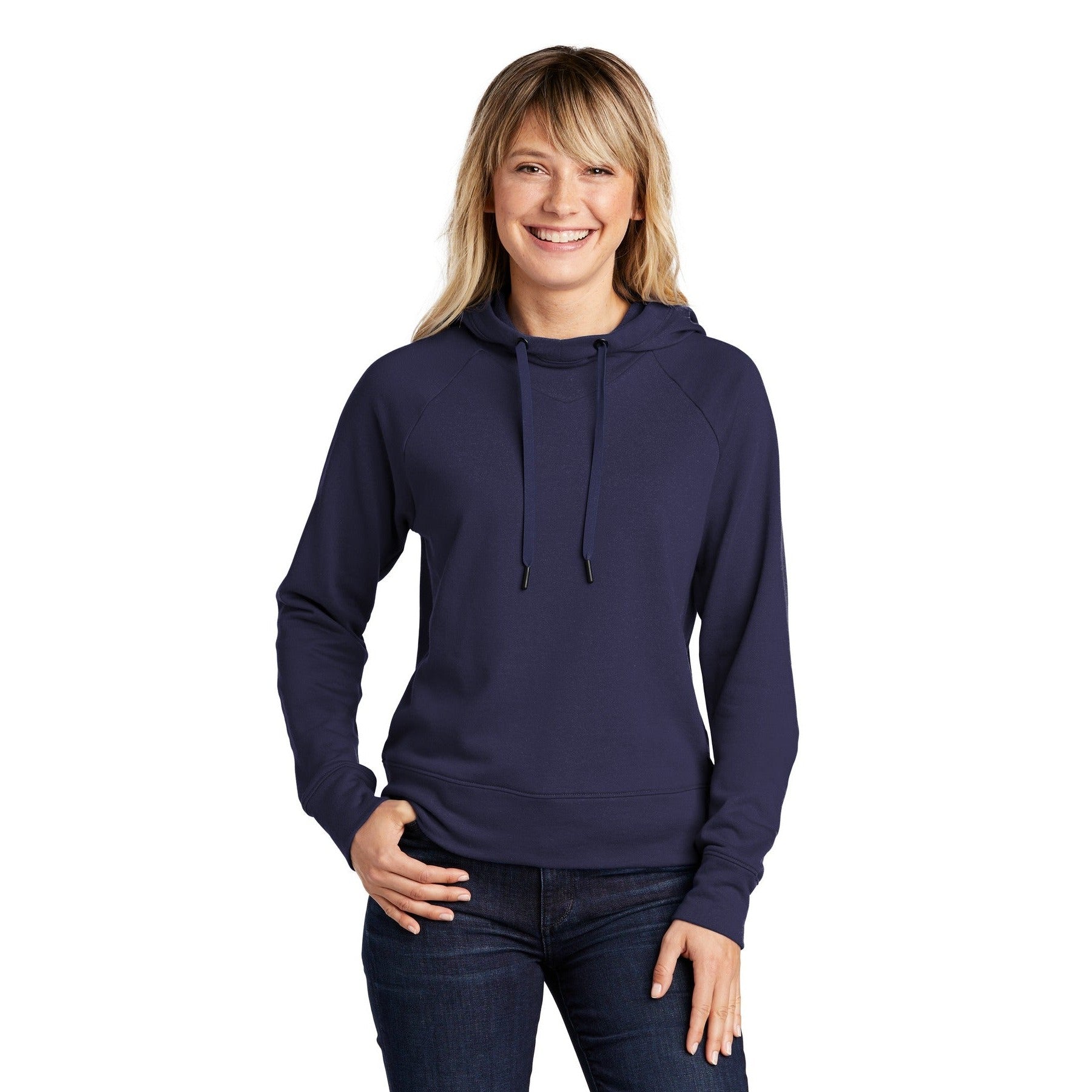 Sport-Tek-Sport-Tek ® Women's Lightweight French Terry Pullover Hoodie. LST272-MedTech-5